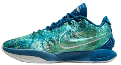 Nike Lebron XXI - Zapatillas de baloncesto para hombre (FN0708-400, color azul industrial/polvo fotón/esmeralda/plateado metálico), Industrial Blue/Photon Dust/Emerald Rise/Metallic Silver, 45 EU