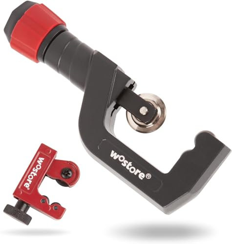 Juego de cortatubos de 3 a 50 mm, mini cortatubos para acero inoxidable, cobre, aluminio, acero o plástico, PVC, PE, aluminio, cortador de tubos de cobre, cortador de tuberías, cortador de tuberías