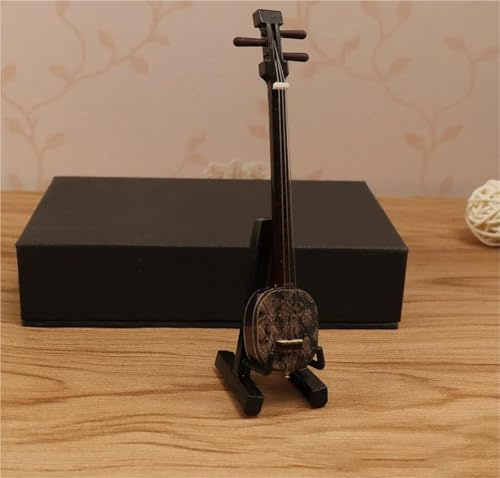 Accessoires De Décoration Intérieure Modèle De Pipa Miniature Avec Support Et Étui Mini Cithare Ornements D'instruments De Musique Traditionnels Chinois(O)