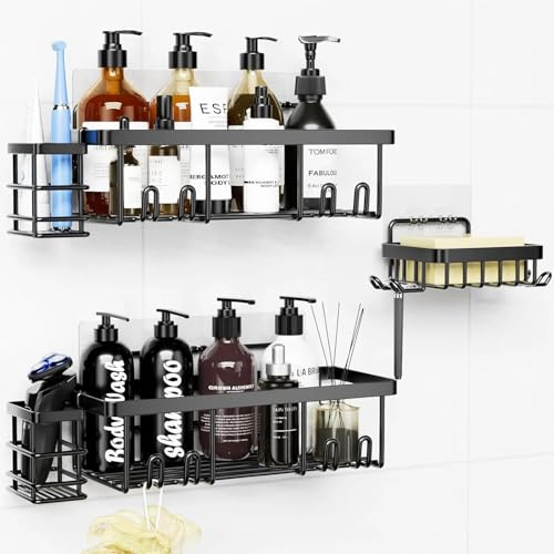 GreHom Estantería de Baño y Ducha en Acero Inoxidable con 5 Estantes