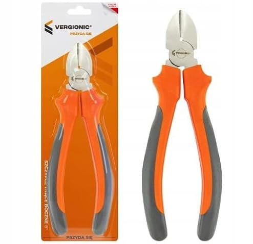 DomoDomo - Seitenschneider 8'' CrV-Stahl – Robuste Montagezange mit rutschfestem Griff, ideal für Drähte und Kabel