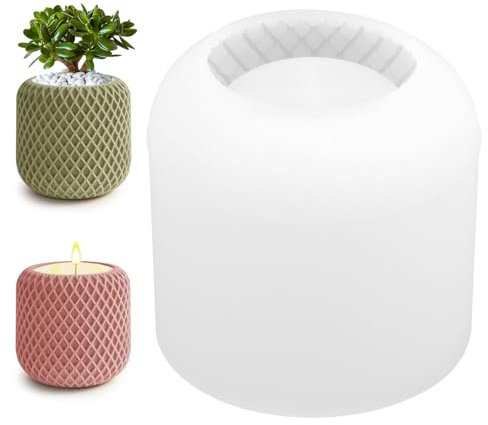 Silikonformen GießFormen, Silikonform Kerzenhalter, Silikonform Vase, GießFormen Silikon für Beton, Giessformen Silikon Zylinder für Heimdekoration Vorratsgefäß, Silikonformen zum Gießen