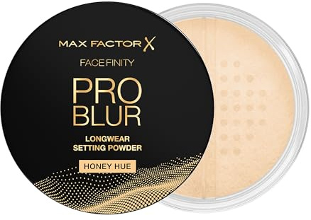 Max Factor | Facefinity Pro Blur|Polvo Fijador Matificante|Tono Honey Hue 002|Control de Brillo y Acabado Mate | Polvo Facial Ligero y Sellador | 10,5 g