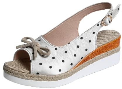 Sandaler, damer, eleganta damsandaletter, bekväma espadriller, mors dag, kilsandaler, fritid, sommarskor, lätta sandaler, fiskmunstycken, ortopediska skor med justerbar rem