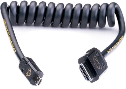 Atomos ATOM4K60C1 HDMI Cable Micro 30 cm, Cast Connector (60 cm Extended) Black