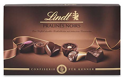Lindt Schokolade - Pralinen Für Kenner Noirs | 2 x 200 g | Pralinés-Schachtel mit 20 Pralinen aus exquisiter dunkler Schokolade in 6 köstlichen Sorten | Pralinengeschenk | Schokoladengeschenk