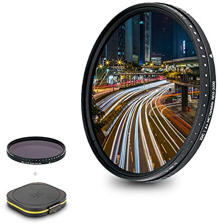 JJC 67mm Variable ND Filter ND2-ND2000 Neutral Density Fader for Canon EF-S 18-135mm F3.5-5.6 RF 24-105mm F4-7.1 EF-S 10-18mm F4.5-5.6 Sony FE 24-70mm F4 Lens and Other 67mm Thread Lens
