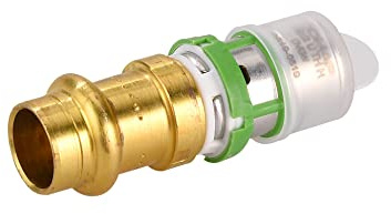 COMAP Raccord passerelle métallique cuivre vers multicouche à sertir - cuivre 14 - Multicouche 16x2 - Raccords MultiSkin - 7871W1614