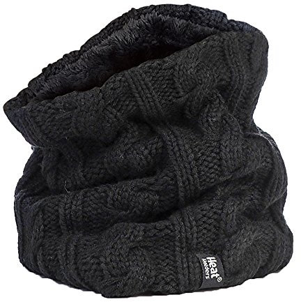 HEAT HOLDERS - Women's Thermal Winter Neck Warmer - 3.5 tog - One size (Black)