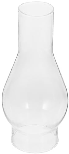 OSALADI Abat-Jour En Verre Pour Lampe À Huile Kérosène Vintage Cheminée Transparente 6.50In X 3.00In Accessoire Remplaçant Pour Lampe À Pétrole