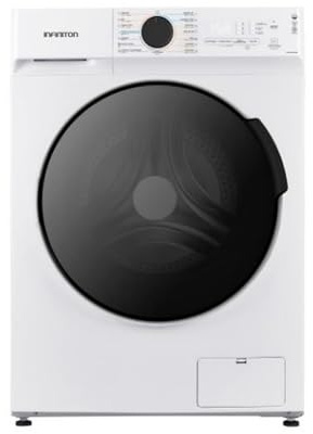 INFINITON Lavaseca WSD-G8A6D4BN, Capacidad 8Kg/6Kg, 1400 rpm, Regulación en altura, panel de mandos electrónico, INVERTER, 15 Programas, A/D, Blanco