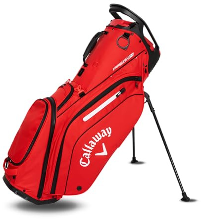 Callaway Golf Fairway 14 Standtasche 2025, Rot/Schwarz/Weiß