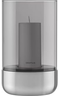 blomus | Windlicht | Calma | Stahl/Glas Stainless Steel | M 12x12x20cm | Indoor |