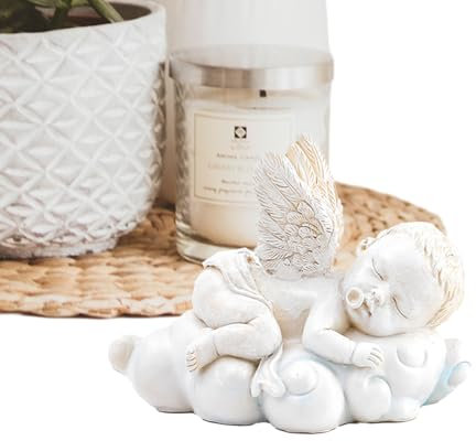 Statua da giardino Angels Outdoor – Sculture di angeli ornamento per esterni | interni esterni decorazione giardino domestico statua d'angelo, decorazione creativa della scultura d'angelo