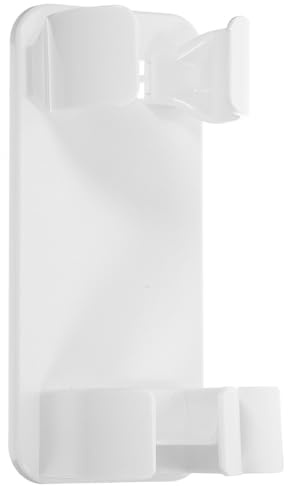 Hohopeti Soporte de Pared Multifuncional para Plancha y Rizador de Pelo Organizador Hueco para Herramientas de Peluquería Estante Compacto para Baño Color Montaje sin