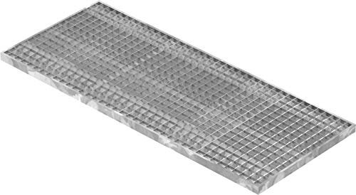 Fenau - 490 x 1190 x 30 mm - Gitterrost, MW: 30/30 mm, verzinkt, Rost für Zarge: 500 x 1200 x 33 mm, Bau-Normrost für Lichtschacht