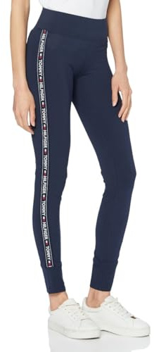 Tommy Hilfiger Legging Femme Sport, Bleu (Navy Blazer), M