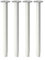 OLOV IKEA Verstellbares Bein (Set mit 4 Beinen), weißer Stahl