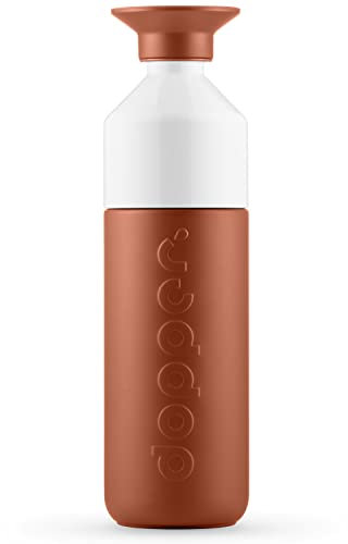 Dopper Insulated 580ml Thermosflasche Terracotta Tide - Doppelwandig, auslaufsicher, hält 24h kalt/9h heiß - Edelstahl Trinkflasche - Thermobecher - Kaffeebecher - Wasser, Tee