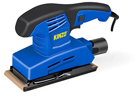 Kinzo Schleifmaschine - 230V - Blau - Holzbearbeitung - Exzenterschleifer
