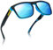 Two Horizons Sonnenbrille Herren Polarisiert | Polarisierte Sonnenbrille mit 100% UV-Schutz | Retro-Design | Ideal für Outdoor-Aktivitäten | Mit Etui und Mikrofaser-Brillenbeutel | Sonnenbrille Damen