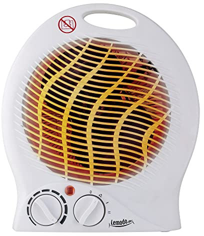 NATIV radiateur électrique 1000 w et 2000w, radiateur salle de bain soufflant, chauffage d’appoint économique pour max 20m², radiateur mobile avec protection contre la surchauffe et le basculement