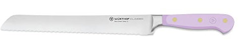 WÜSTHOF Classic Brotmesser 23 cm mit Präzisions-Doppelwelle, Purple Yam (Lila)