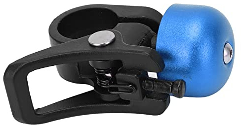 Shanrya Cloche de Trottinette, Cloche de Klaxon de Guidon de Vélo à Ressort Haute Résistance en Alliage d'aluminium Léger pour Trottinette électrique (Bleu)