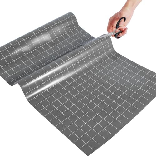 Silicone Baking Mat Roll 15.8IN x 5.25FT Non-Stick Oven Liners BBQ Mats Pastry Mat Reusable Air Fryer Liner Heat Resistant Cutting Baking Sheet Mat Counter Mats for Kitchen Bakery(Grey)
