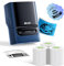 Nelko PM220 - Máquina etiquetadora Bluetooth con cinta, impresora térmica portátil de 2 pulgadas para pequeñas empresas, logotipo, ropa, calcomanías para teléfonos y PC, con 3 etiquetas, azul profundo