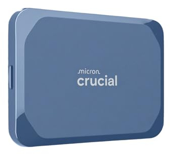 Crucial X10 6TB External Portable SSD Drive - Up to 2100MB/s, USB-C 3.2 Gen2, IP65 Dust and Water Resistant, External Solid State Drive, Matte Blue - CT6000X10SSD9-02
