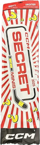 C C M 2025 Secret Mini Hockey Stick (Right Hand - 1 Random Stick)
