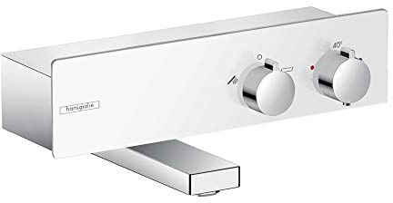 hansgrohe Wannenthermostat ShowerTablet 350 Aufputz, Weiß/Chrom