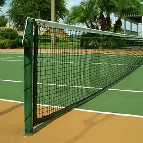 Rete Tennis Regolamentare con nastro superiore in PVC bianco - filo mm 2,5 maglia quadra