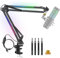 ZealSound Mikrofon Arm, HT35 Mikrofonarm Ständer mit einstellbar RGB-Lichteffekt, 5/8 Adapter, kompatibel mit HyperX QuadCast S/ProCast/Duocast, Blue Yeti/Snowball/Shure SM7B/Rode NT1/Elgato usw.