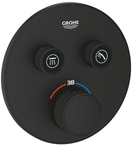 Grohe Grohtherm Smartcontrol Einbau-Thermostat Abdeckset 15,8x4,3x15,8 cm Phantom Black