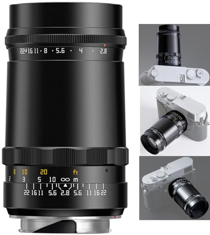 TTArtisan Objetivo de 100 mm F2.8 Bubble Bokeh MF Full Frame para cámaras sin espejo solo para cámaras Leica M-Mount