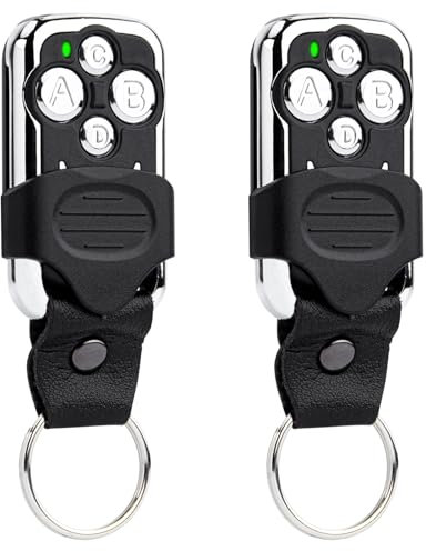 For Chamberlain, Liftmaster 4335E/EML 4330E/EML 84335E/EML 94335E/EML, TX4UNIS, TX4UNIF, TX4UNI 433MHz Remote Control MotorLift ML500/700/750/850 Garage door opener 2 Pack