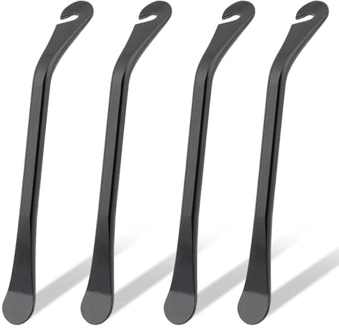 4 Stück Reifenheber Fahrrad Metall Fahrrad Reifenheber Fahrradreifen Reparatur Reifenheber Schwarz Fahrrad Montierhebel Fahrrad Reifen Werkzeug Fahrrad Tyre Levers Montierhebel Reifenwechsel Werkzeug