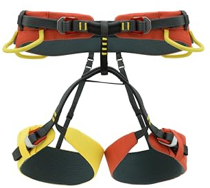 Kong. Lario - Arnés para escalada y vías ferratas, ajustable con 4 hebillas, arnés para montañismo ligero, 4 anillas porta materiales, CE EN12277. Unisex: adulto
