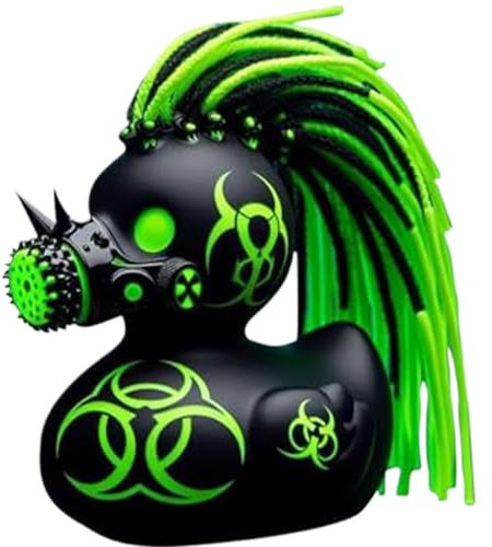 Patos de Goma, Patos de plástico Negros únicos, 4.7x4.7x4 Patos de baño, Juguetes de baño para bebés coleccionables, Regalos creativos para Escritorio para decoración del hogar Favores de Fiesta