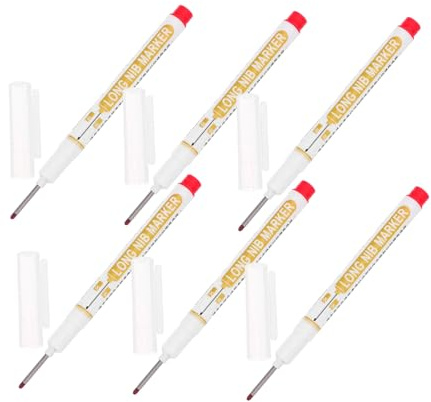 iplusmile 6piezas Rotulador Para Carpintería De Plástico Marcador De Profundos Para Construcción Rotulador De Tinta Para Madera Herramienta De Marcado Para Proyectos De Carpintería