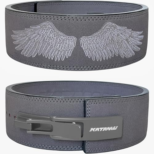 USPA & IPL Approved Katamu Lever Belt with 10mm & 13mm Leather Support