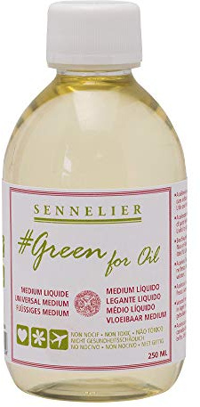 Sennelier Green for Oil Solvent-Free Universal Medium, 250ml (10-135205-250)