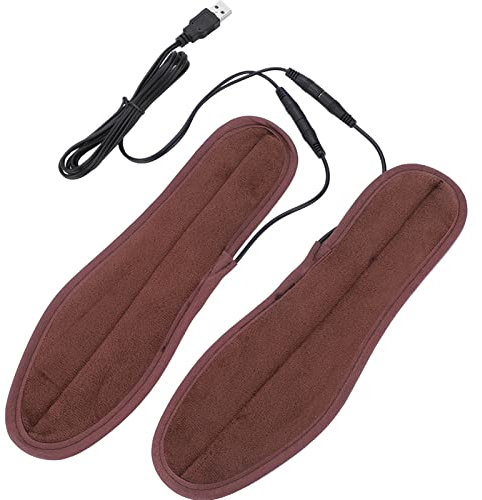 Beheizbare Einlegesohlen, USB Sohlenwärmer Elektrisch Schuheinlagen mit Heizung Beheizte Bequeme Fußwärmer Schuhheizung Unisex Pads für Männer/Frauen Schuhe(39-40)