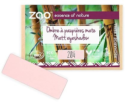 ZAO essence of nature - Recharge Ombre à paupières rectangle Mate 204 Vieux rose doré - 1,3 gr