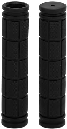 TUCKBOLD Bike Handlebar Grips Covers 120mm Long Lightweight | Bicycle End Grips Protector Black 1 Pair