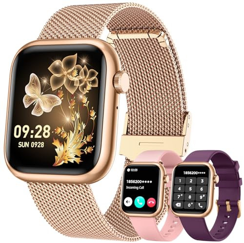 Montre Connectée Femme Sport Smartwatch: 1.83 Fitness Smart Watch avec Appel Bluetooth 100+ Sport Mode Podometre Moniteur de Sante Tension Arterielle Montres Intelligente pour Andriod et iphone
