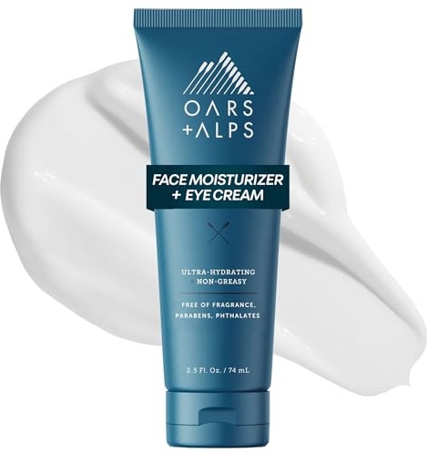 Oars + Alps Anti-Aging Face Moisturizer & Eye Cream, Hydrating Skin Moisturizer with Shea Butter and Jojoba Oil, Lightweight, Non Greasy, Vegan, Gluten Free
