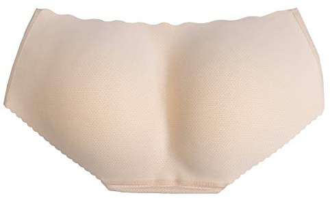 Bye Bra Mutandine Imbottite Senza Cuciture, Vita Bassa, Mutandine Imbottite con Sollevatore di Culo, Controllo della Pancia, Modellatore per Il Corpo, Coscia più Sottile, Beige, S M L (M, m)